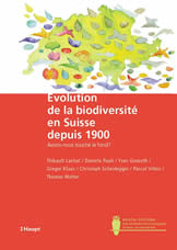 Couverture du livre Évolution de la biodiversité en Suisse